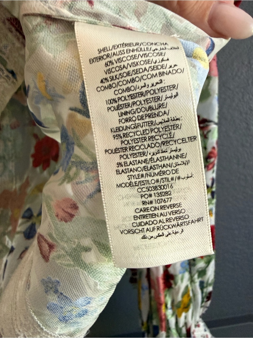 ALICE & OLIVIA • NWT Arlette floral blouse - XS long sleeve - Picture 9 of 10